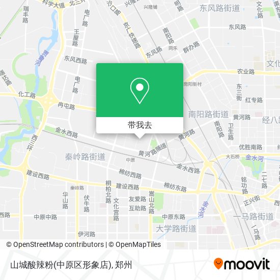 山城酸辣粉(中原区形象店)地图