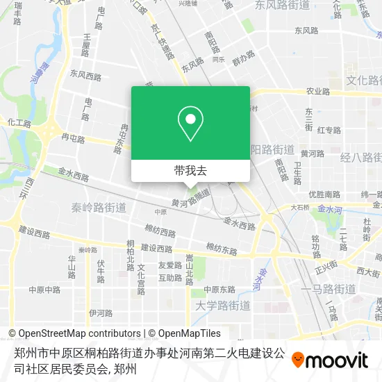 郑州市中原区桐柏路街道办事处河南第二火电建设公司社区居民委员会地图