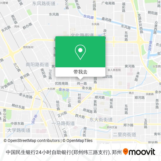 中国民生银行24小时自助银行(郑州纬三路支行)地图