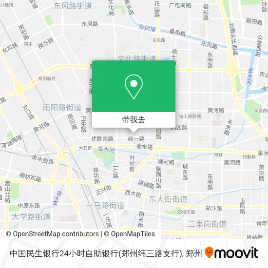 中国民生银行24小时自助银行(郑州纬三路支行)地图
