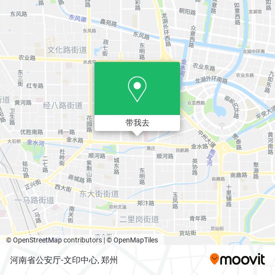 河南省公安厅-文印中心地图