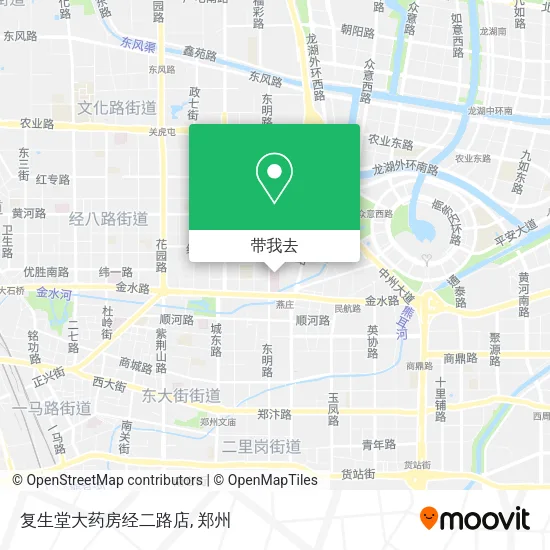 复生堂大药房经二路店地图