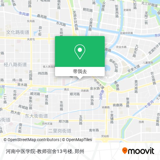 河南中医学院-教师宿舍13号楼地图