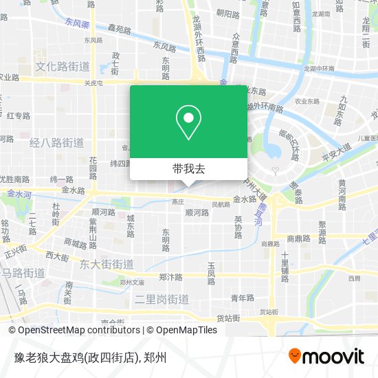 豫老狼大盘鸡(政四街店)地图