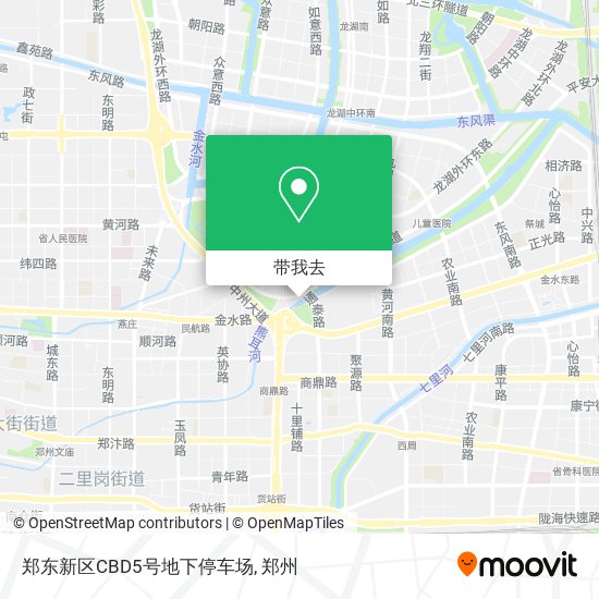 郑东新区CBD5号地下停车场地图