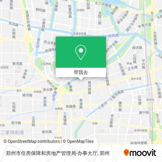 郑州市住房保障和房地产管理局-办事大厅地图