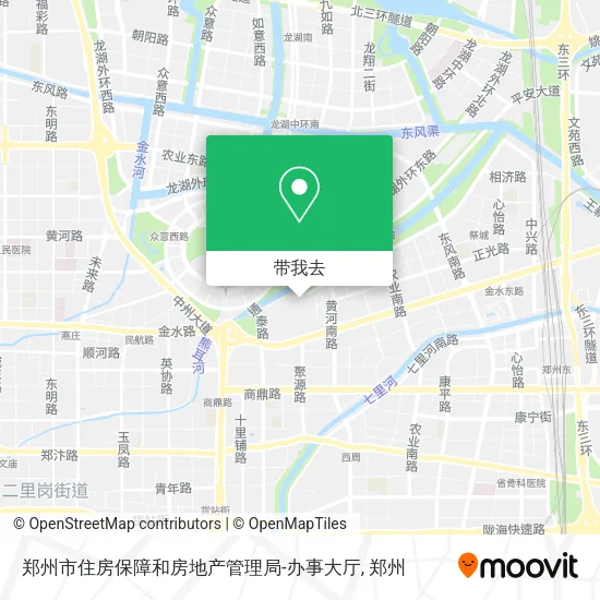郑州市住房保障和房地产管理局-办事大厅地图