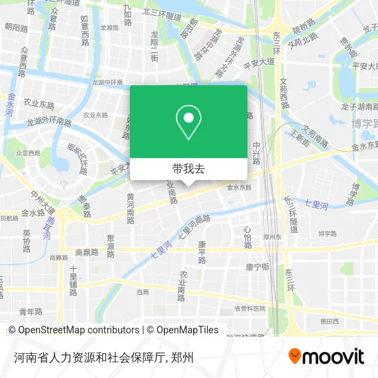 河南省人力资源和社会保障厅地图
