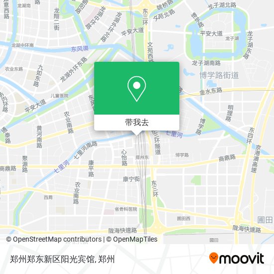郑州郑东新区阳光宾馆地图