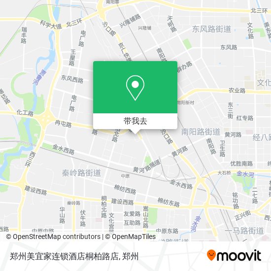 郑州美宜家连锁酒店桐柏路店地图