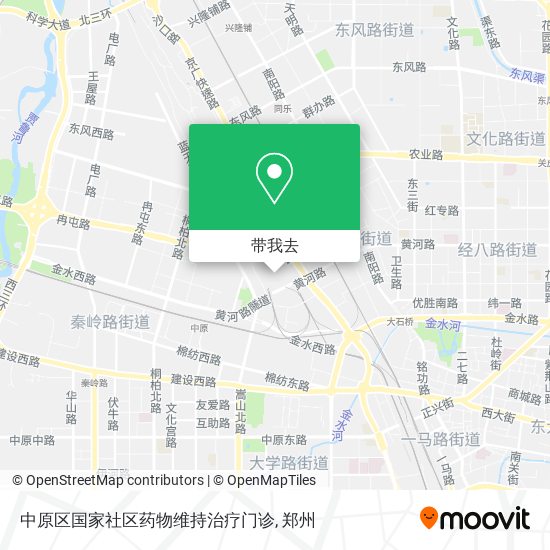 中原区国家社区药物维持治疗门诊地图