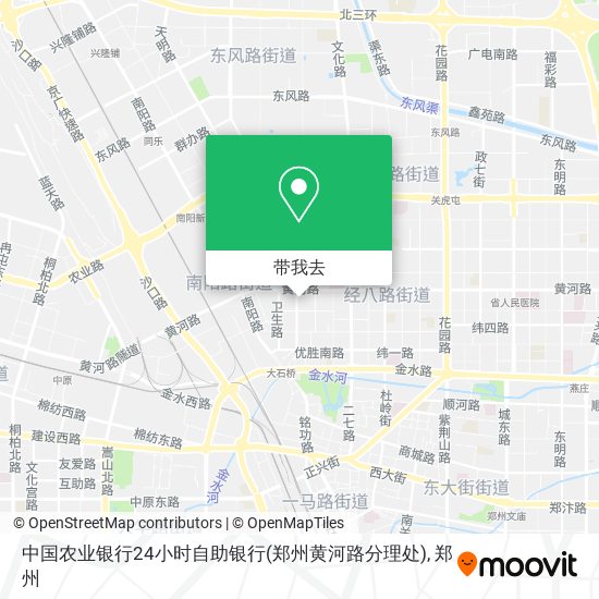 中国农业银行24小时自助银行(郑州黄河路分理处)地图