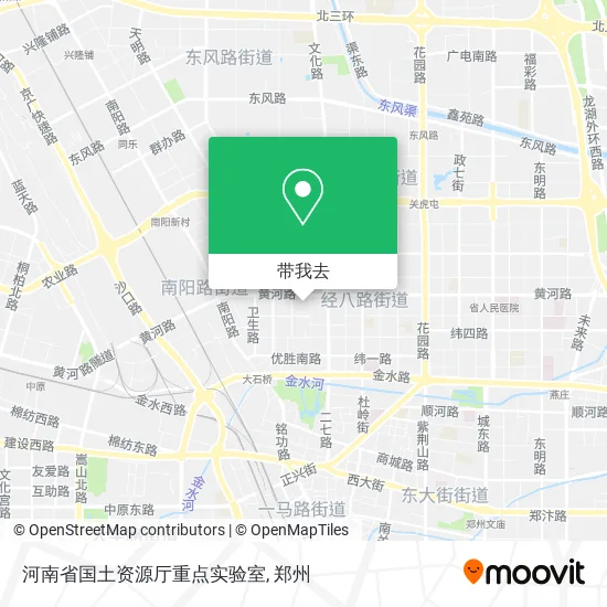 河南省国土资源厅重点实验室地图