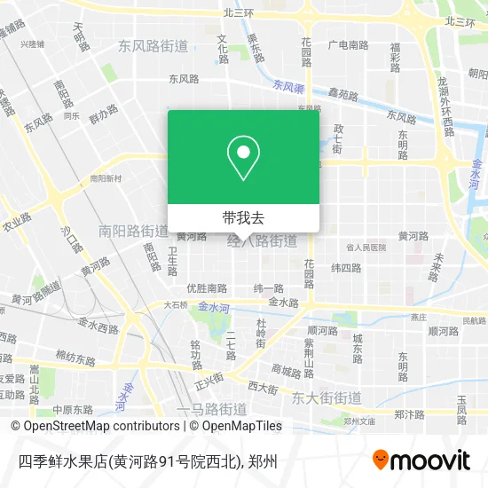 四季鲜水果店(黄河路91号院西北)地图