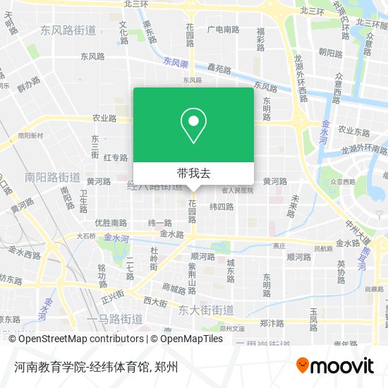 河南教育学院-经纬体育馆地图