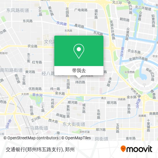 交通银行(郑州纬五路支行)地图
