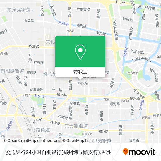 交通银行24小时自助银行(郑州纬五路支行)地图