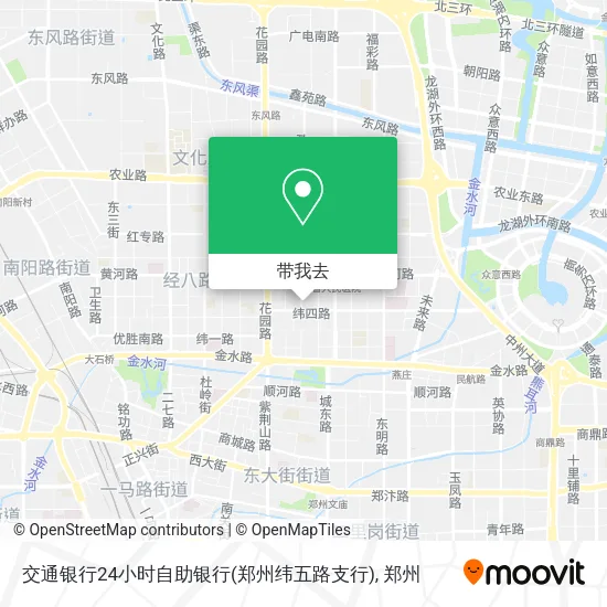 交通银行24小时自助银行(郑州纬五路支行)地图