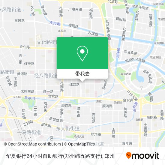 华夏银行24小时自助银行(郑州纬五路支行)地图