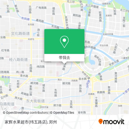 家辉水果超市(纬五路店)地图