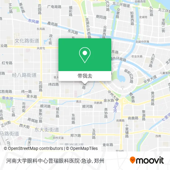 河南大学眼科中心普瑞眼科医院-急诊地图