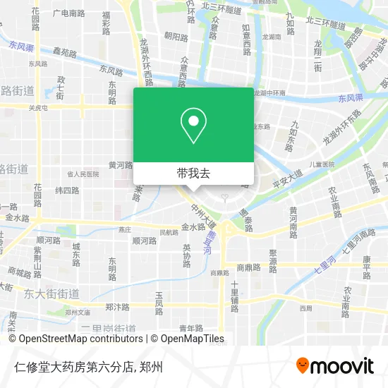 仁修堂大药房第六分店地图