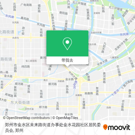 郑州市金水区未来路街道办事处金水花园社区居民委员会地图