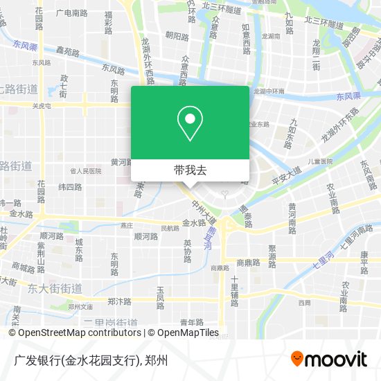 广发银行(金水花园支行)地图