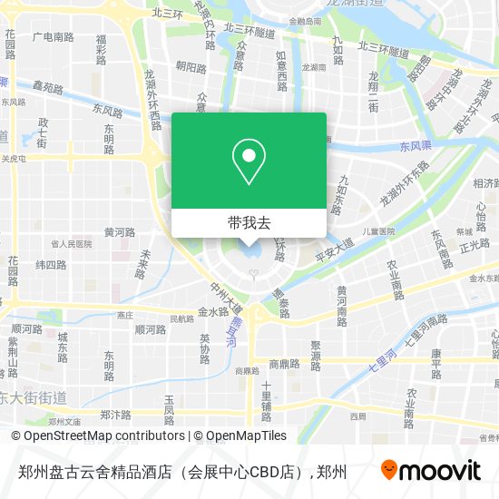 郑州盘古云舍精品酒店（会展中心CBD店）地图