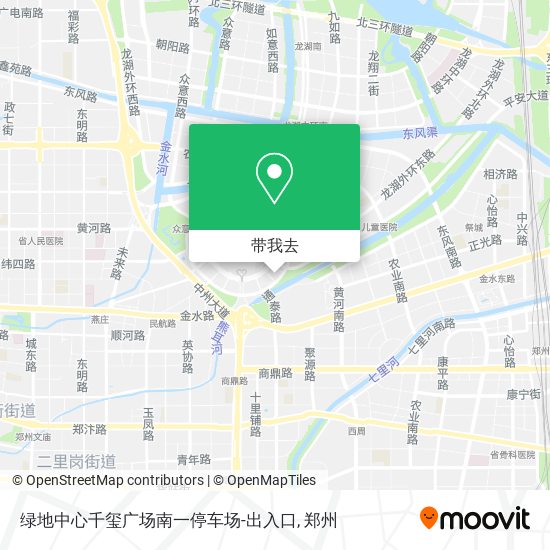 绿地中心千玺广场南一停车场-出入口地图