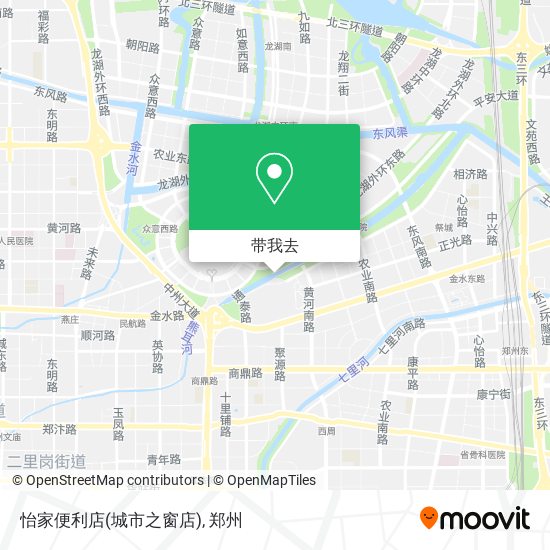 怡家便利店(城市之窗店)地图