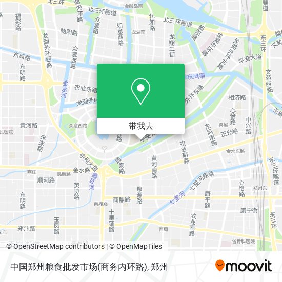 中国郑州粮食批发市场(商务内环路)地图