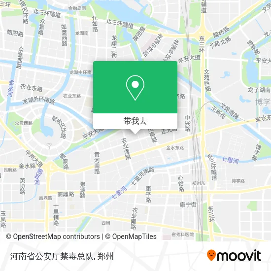 河南省公安厅禁毒总队地图
