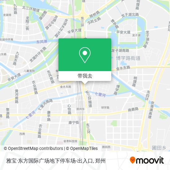 雅宝·东方国际广场地下停车场-出入口地图