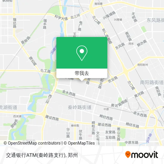 交通银行ATM(秦岭路支行)地图