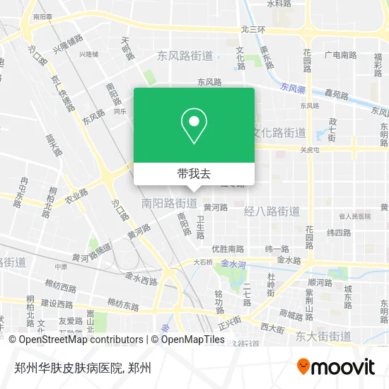 郑州华肤皮肤病医院地图