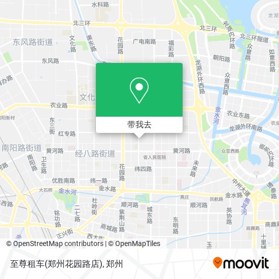 至尊租车(郑州花园路店)地图