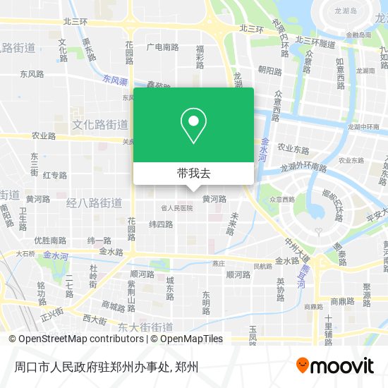 周口市人民政府驻郑州办事处地图