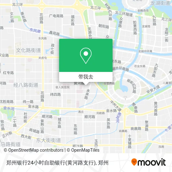 郑州银行24小时自助银行(黄河路支行)地图