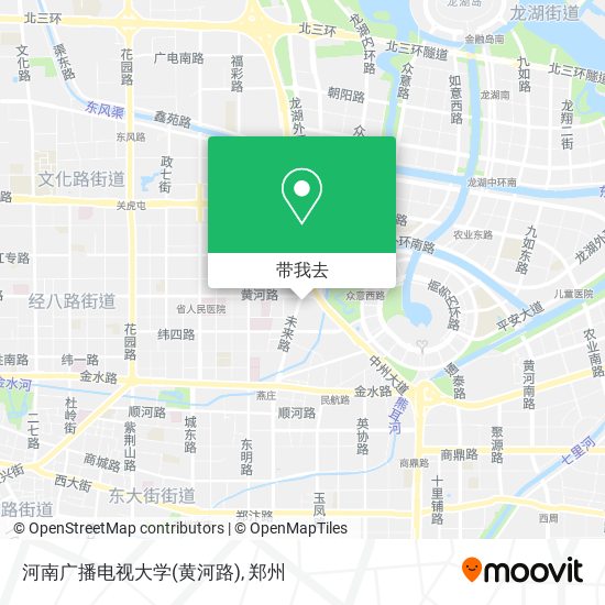 河南广播电视大学(黄河路)地图