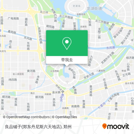 良品铺子(郑东丹尼斯六天地店)地图