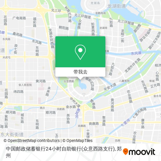 中国邮政储蓄银行24小时自助银行(众意西路支行)地图