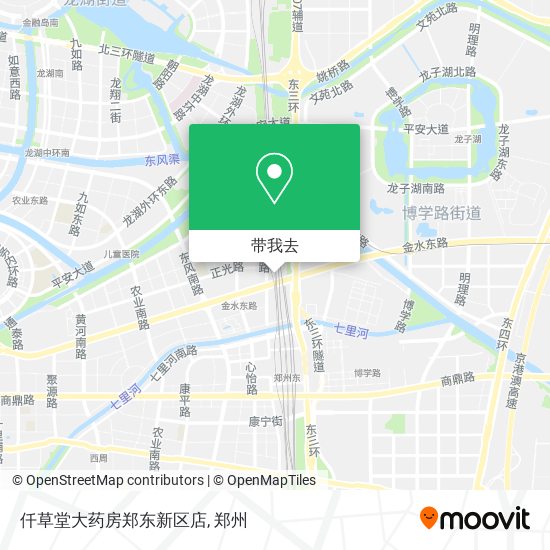 仟草堂大药房郑东新区店地图