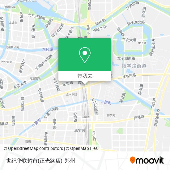 世纪华联超市(正光路店)地图