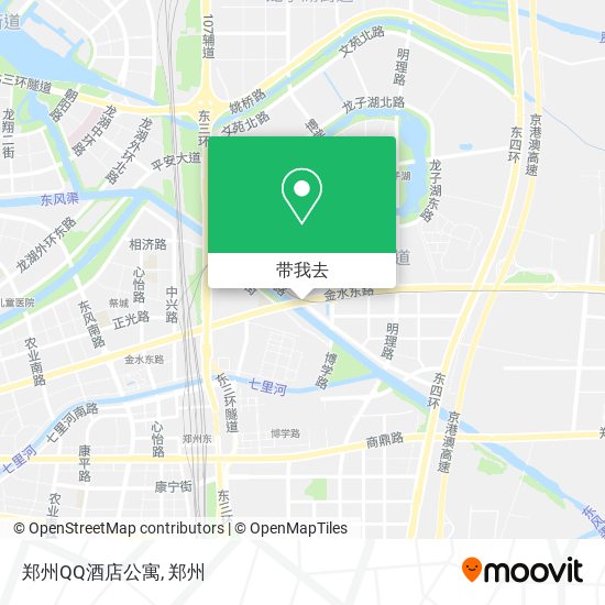 郑州QQ酒店公寓地图