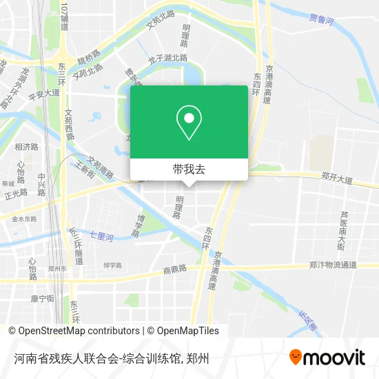 河南省残疾人联合会-综合训练馆地图