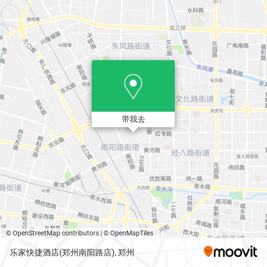 乐家快捷酒店(郑州南阳路店)地图