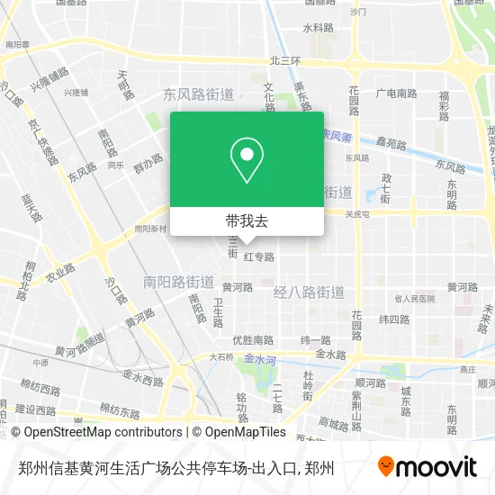 郑州信基黄河生活广场公共停车场-出入口地图