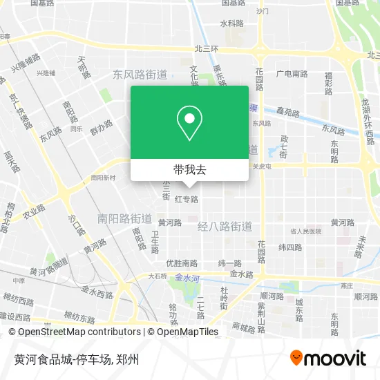 黄河食品城-停车场地图