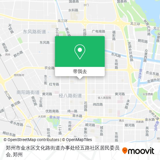 郑州市金水区文化路街道办事处经五路社区居民委员会地图